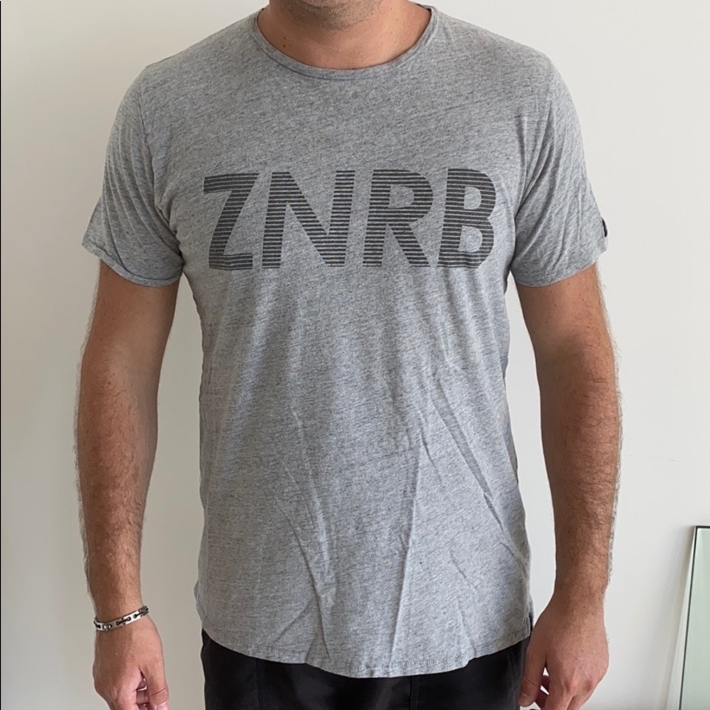 Zanerobe Gray Logo T-Shirt